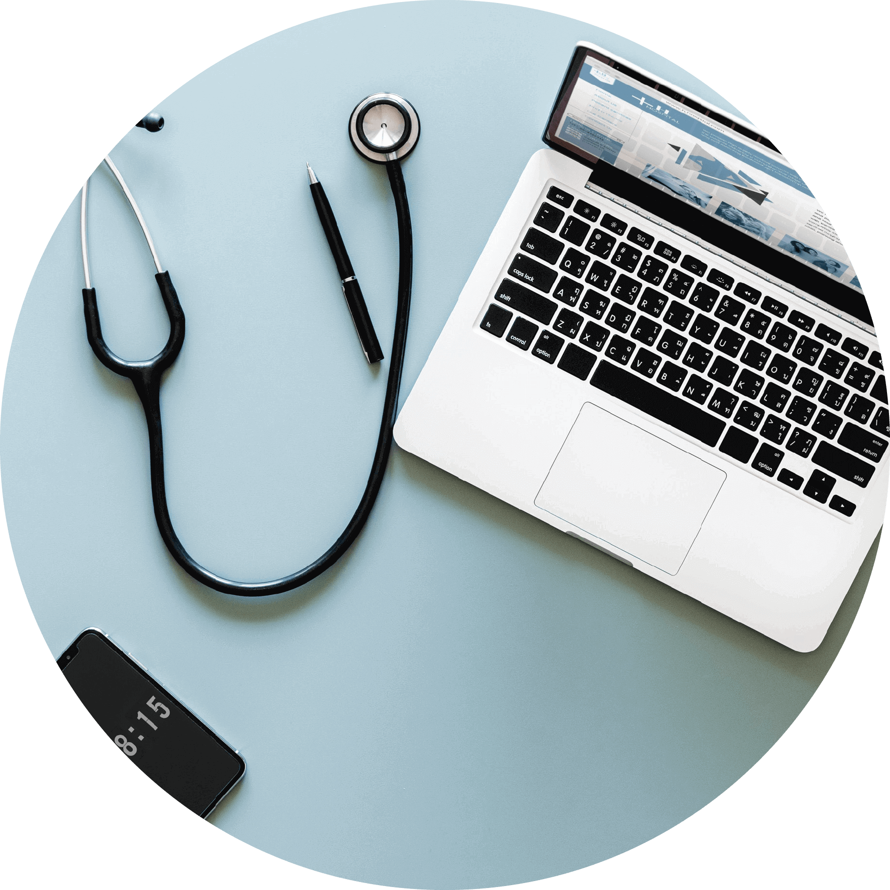 Stethoscope and laptop: Identity and Access Management