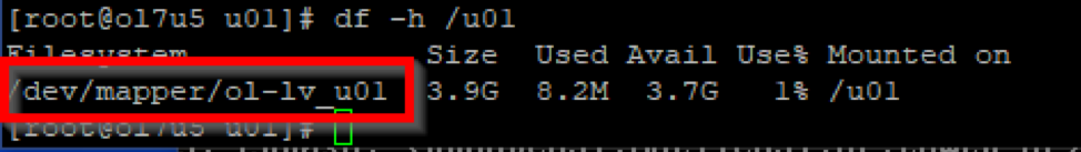 Logical Volume Management - Terminal Output