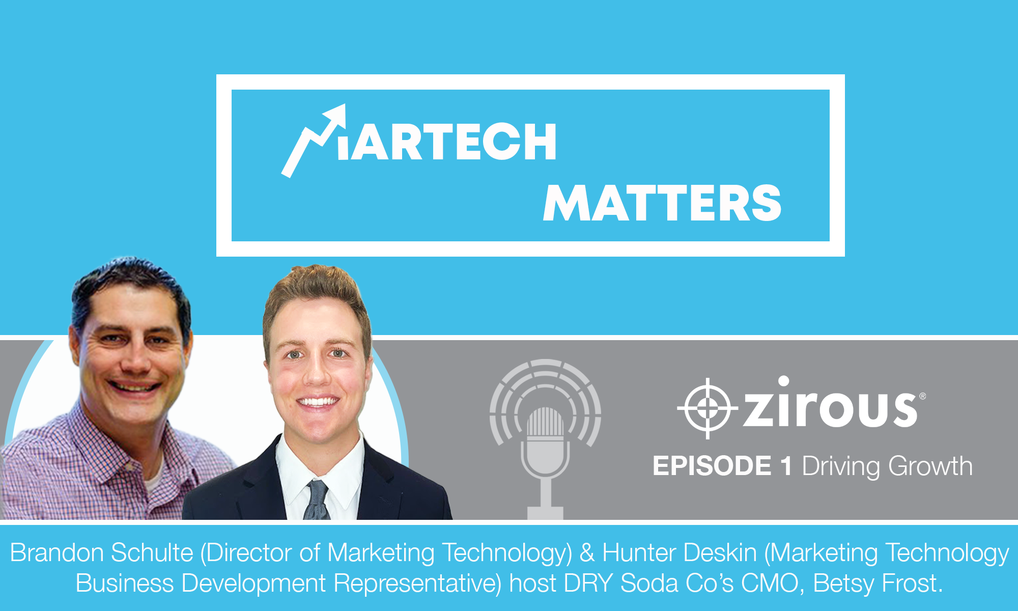 martech matters cover with Brandon and Hunter pictured