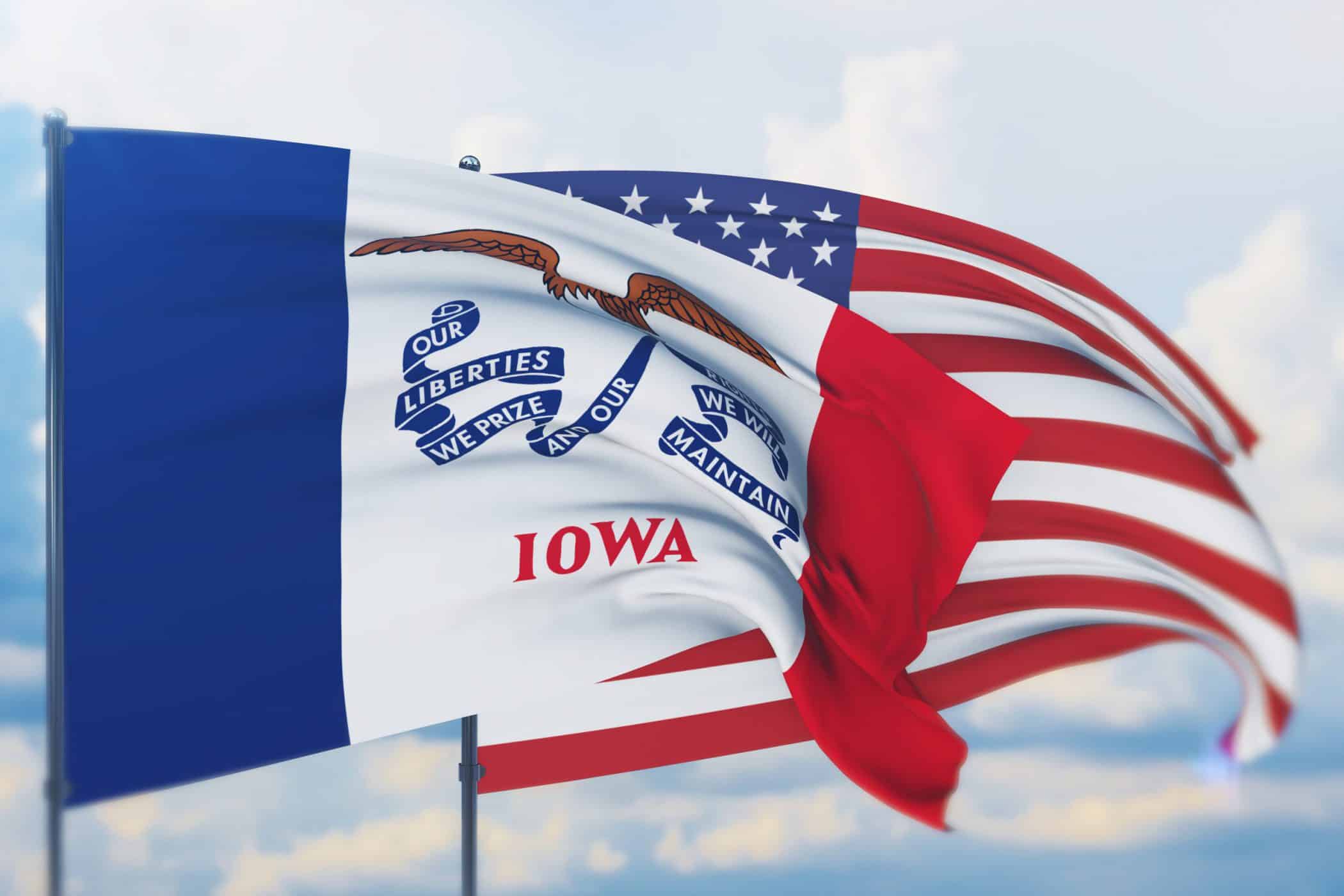 State of Iowa flag
