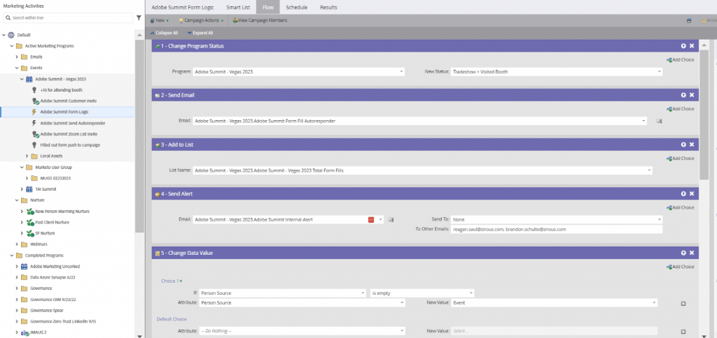 Marketo Screenshot