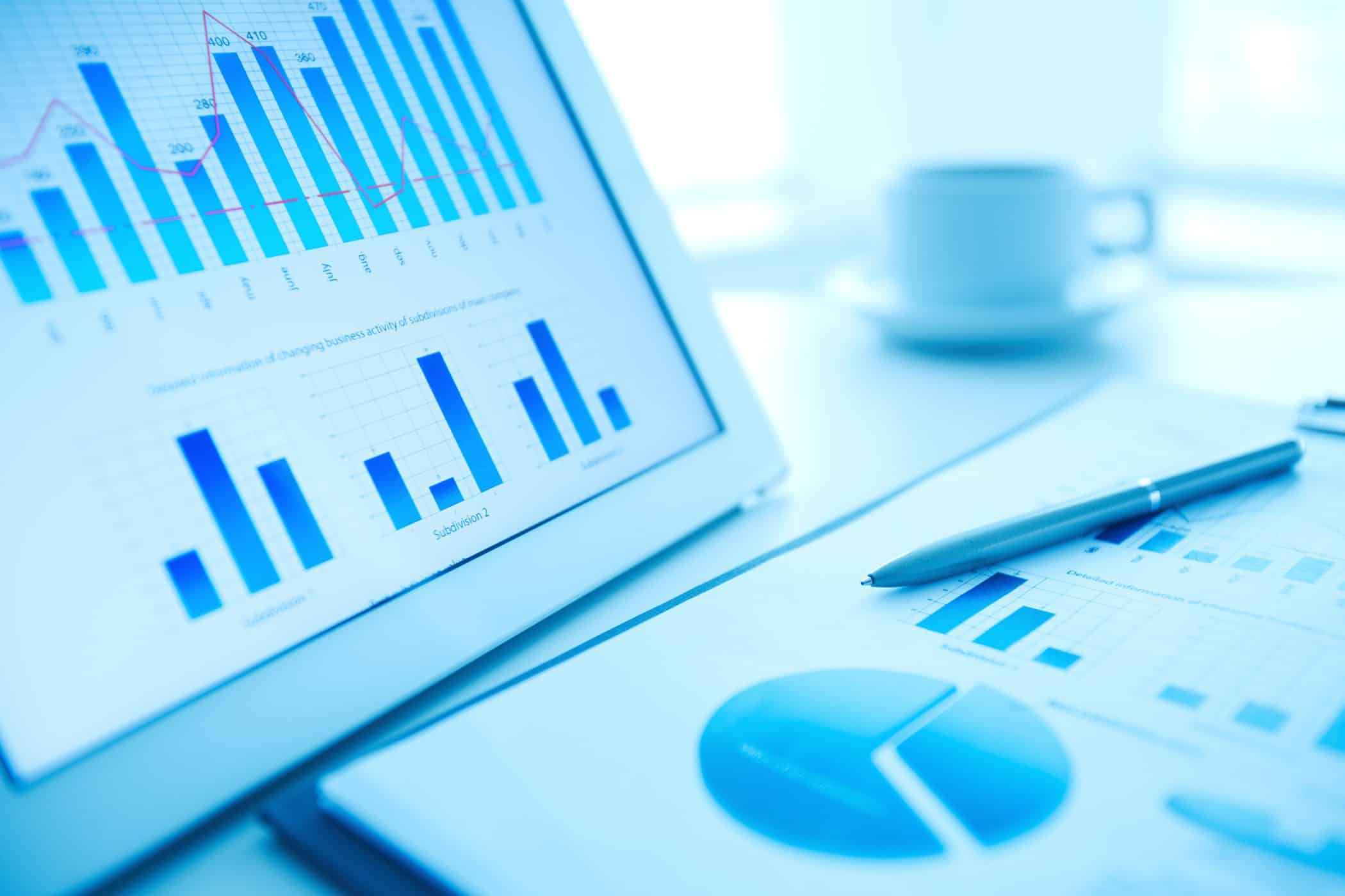 analytics platform in blue