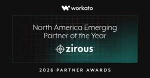 Zirous Named Workato 2026 Emerging Partner of the Year